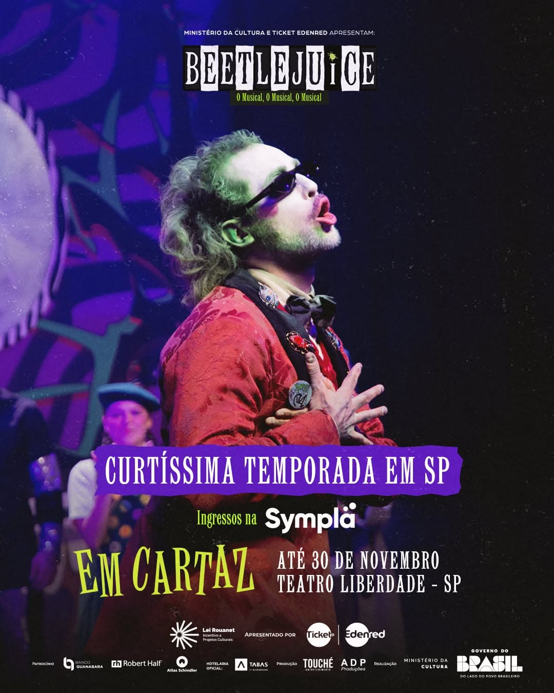 Arte oficial da estreia em SP: campanha de conversão